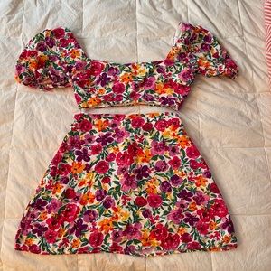 Showpo floral skirt set